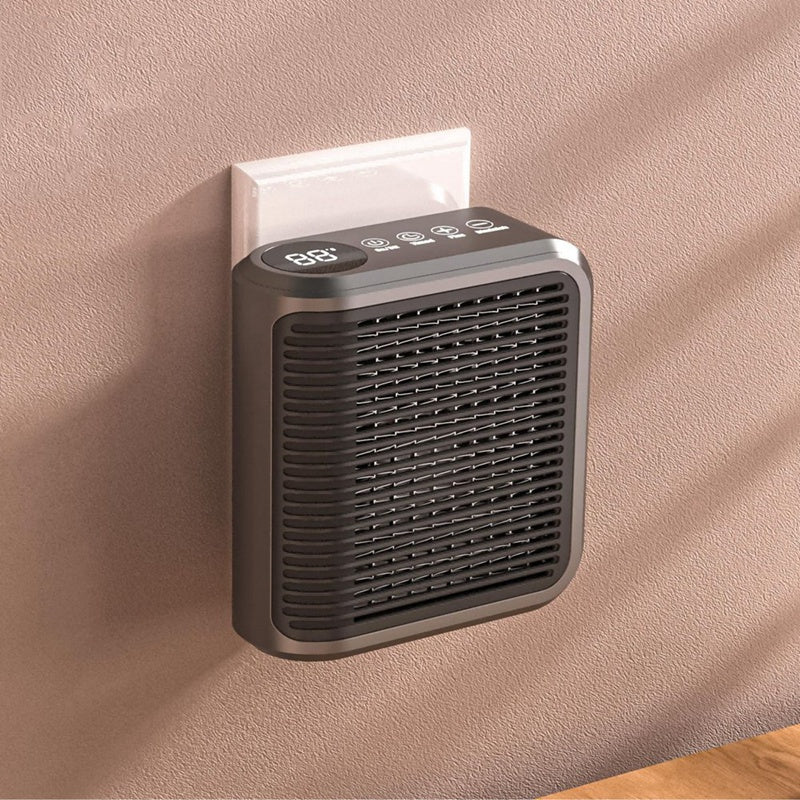 Royelle 800W Electric Wall Mounted Space Heater With Adjustable Thermostat And Timer