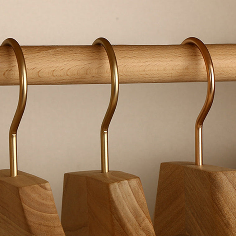 Royora Cedar Wood Hangers with Adjustable Clips for Skirts & Trousers