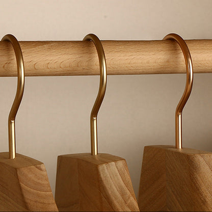 Royora Cedar Wood Hangers with Adjustable Clips for Skirts & Trousers