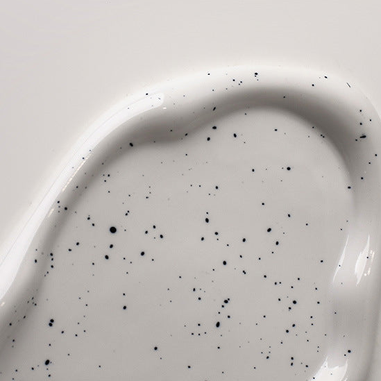 Eloria Chrome Plated Ceramic Melange Dish for Trinkets and Snacks