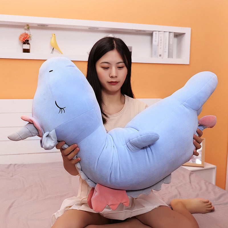 Novara Unicorn Plush Toy-Soft Stuffed Animal with LED Rainbow Night Light for Kids