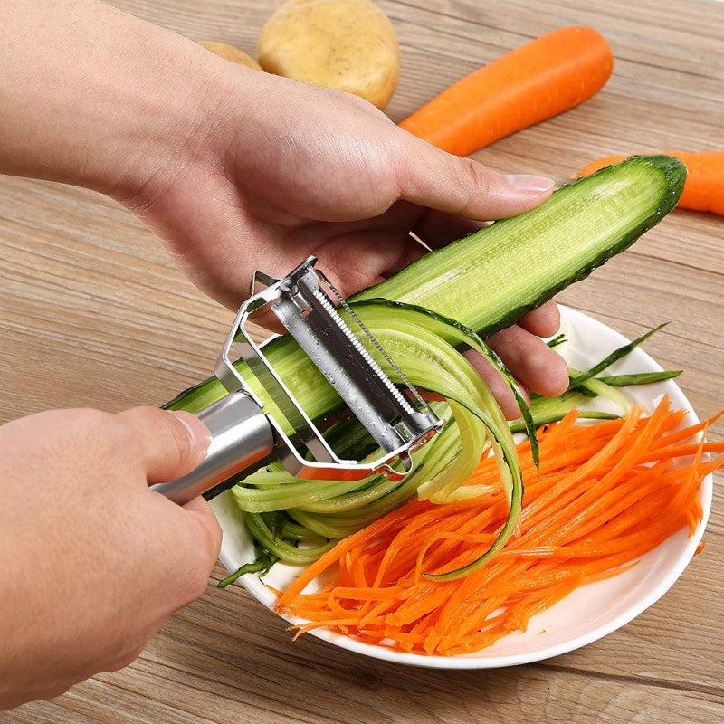 Royeva Dual Blade Vegetable Peeler And Julienne Cutter-Stainless Steel Kitchen Tool
