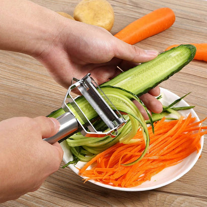 Royeva Dual Blade Vegetable Peeler And Julienne Cutter-Stainless Steel Kitchen Tool