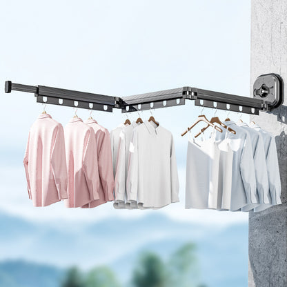 Royelle Wall Mounted Retractable Clothes Drying Rack-Space Saving Foldable