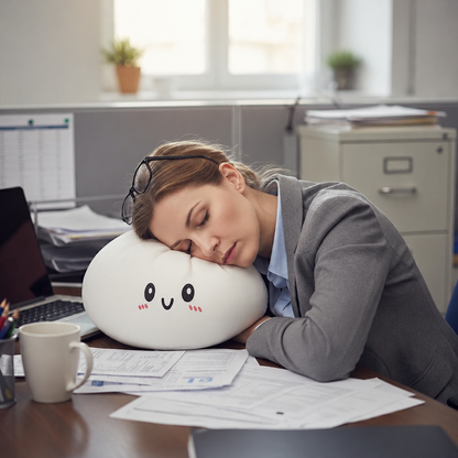 Novara Smiling Dumpling Plush Pillow-Soft Kawaii Food Stuffed Animal Toy