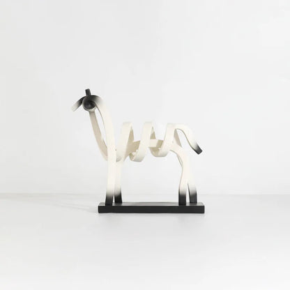 Abstract Hollow Line Horse Resin Sculpture 2