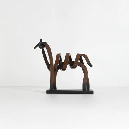 Abstract Hollow Line Horse Resin Sculpture 3
