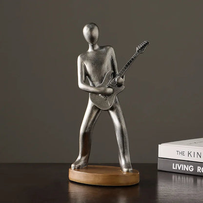 Abstract Musician Figurines - Resin Cello & Guitar Sculptures 7