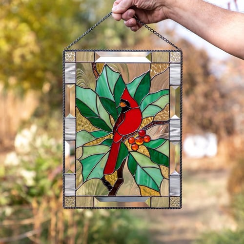 Acrylic Window Hanging – Stained Glass Look That Colors Sunlight 0