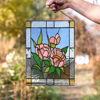 Acrylic Window Hanging – Stained Glass Look That Colors Sunlight 6