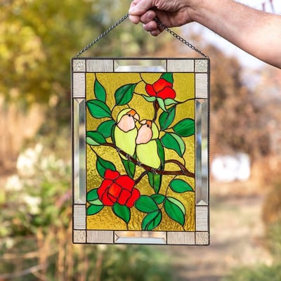 Acrylic Window Hanging – Stained Glass Look That Colors Sunlight 8