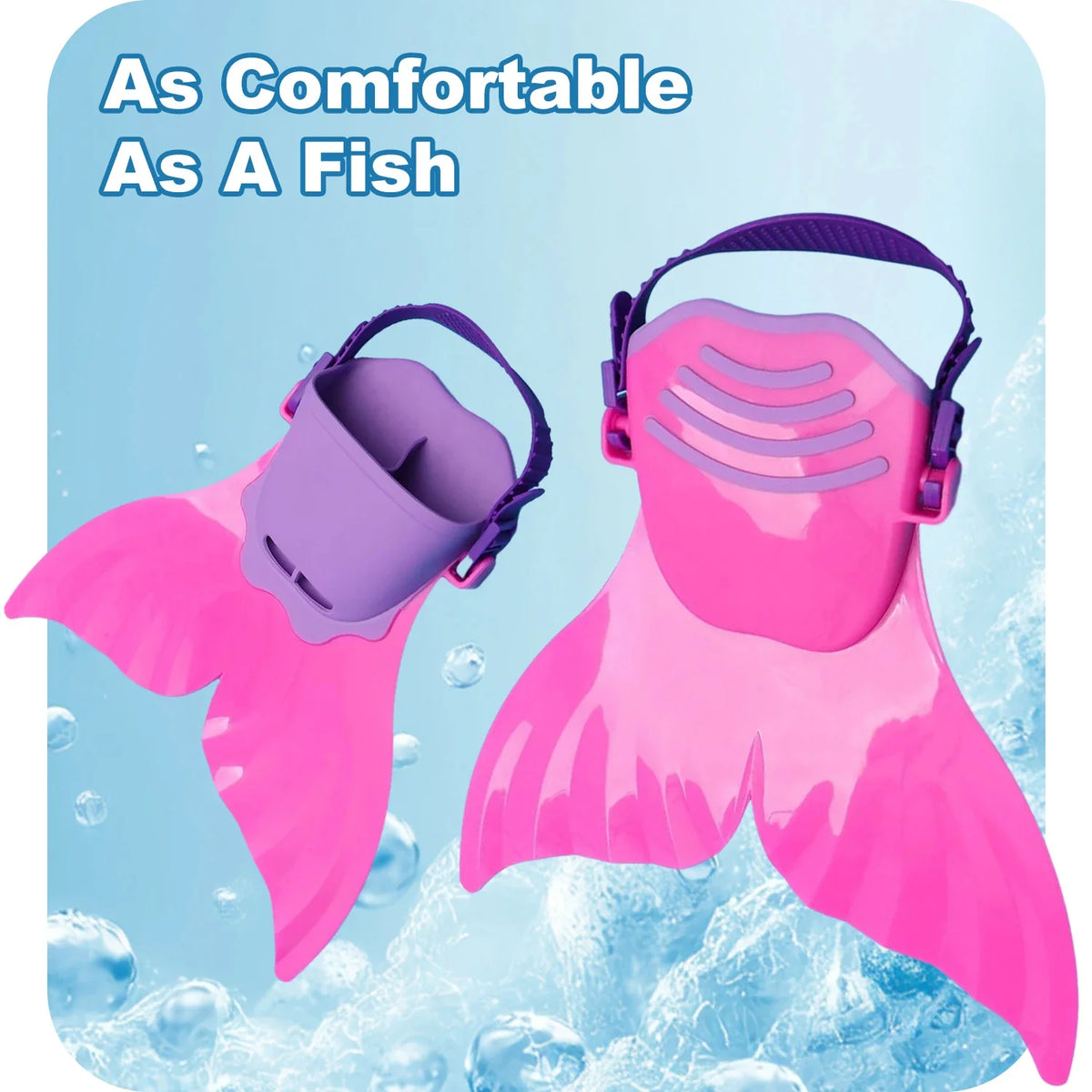 Adjustable Mermaid Swim Fin Silicone Monofin for Swimming Training & Cosplay 6