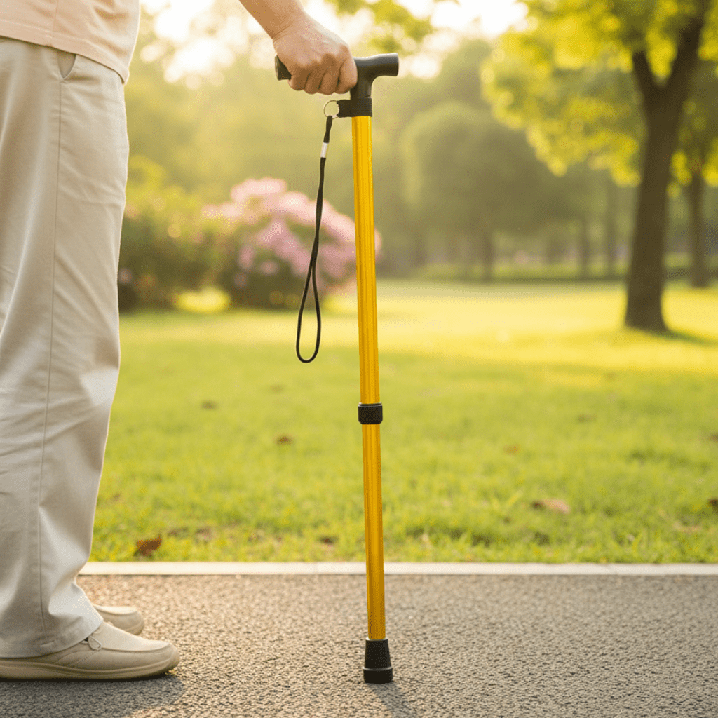 AluStride | Adjustable Walking Cane with Ergonomic Handle | Lightweight Mobility Aid for Enhanced Support 0