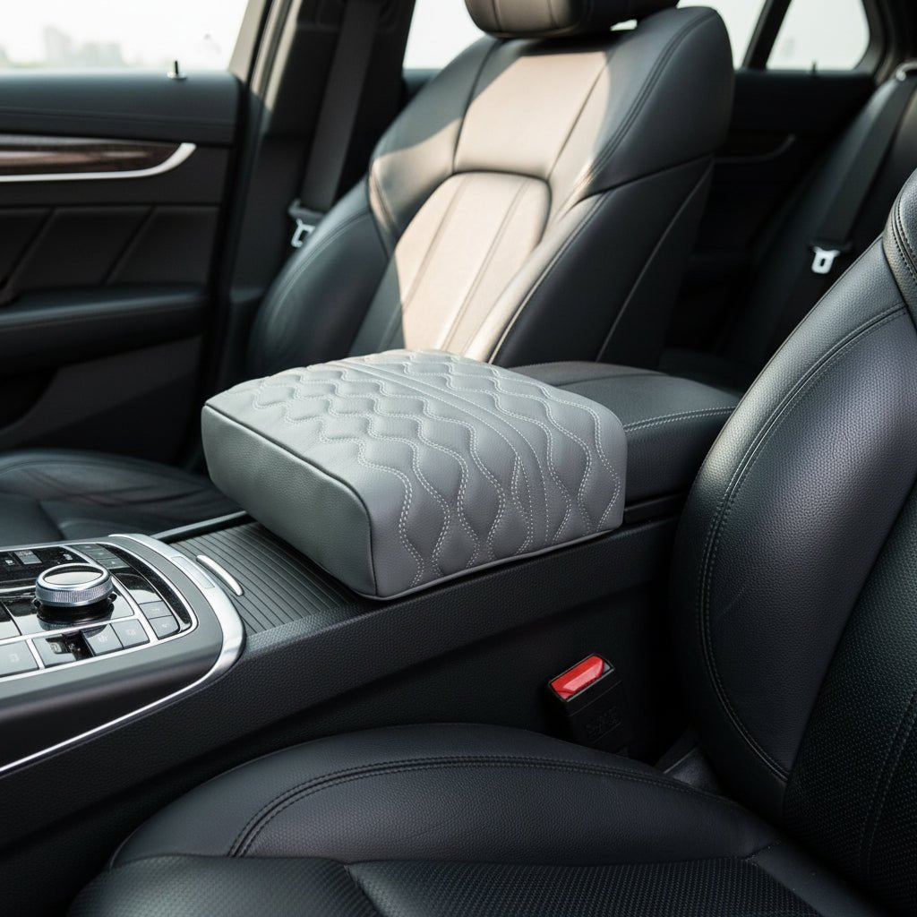 Ambra Memory Foam Car Armrest Cushion for Center Console Protection and Comfort 0