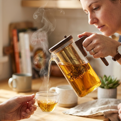Artisan Glass Teapot With Infuser 1