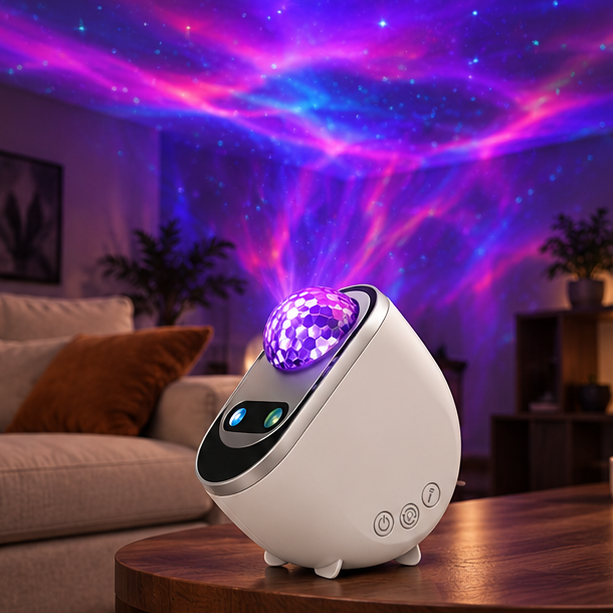 Royelle Aurora Galaxy Projector LED Night Light-Remote Control Room Lamp