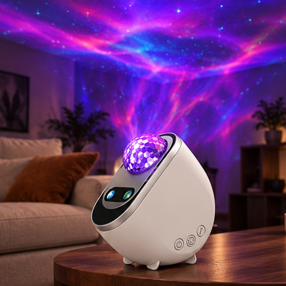Royelle Aurora Galaxy Projector LED Night Light-Remote Control Room Lamp