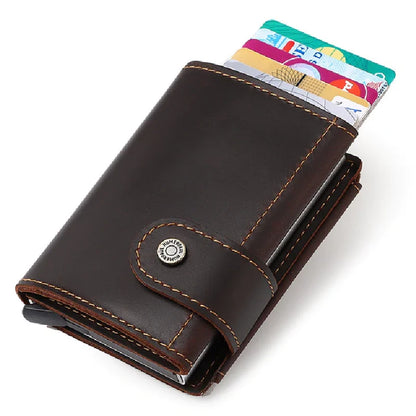 Auto Retractable RFID Blocking Card Wallet BLXCK NORWAY™ 1