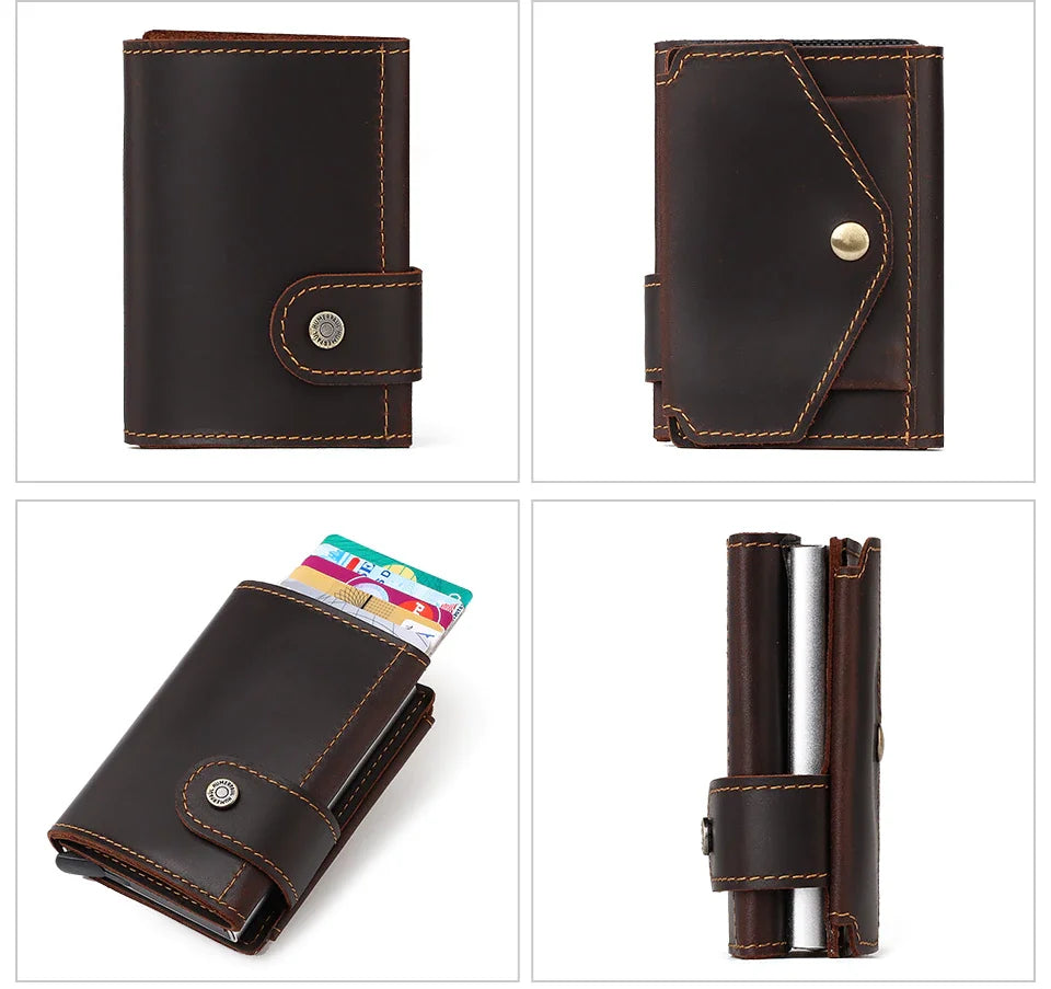 Auto Retractable RFID Blocking Card Wallet BLXCK NORWAY™ 5