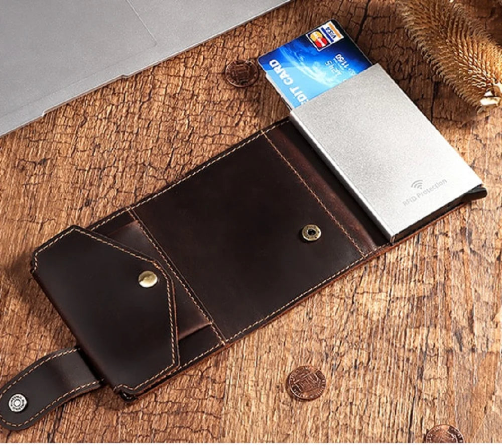 Auto Retractable RFID Blocking Card Wallet BLXCK NORWAY™ 6