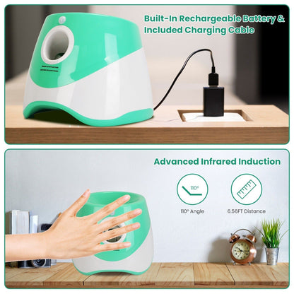 Automatic Dog Ball Launcher | 3 Distance Settings | Infrared Safety Sensor | 5-Hour Battery | Includes 6 Balls 5