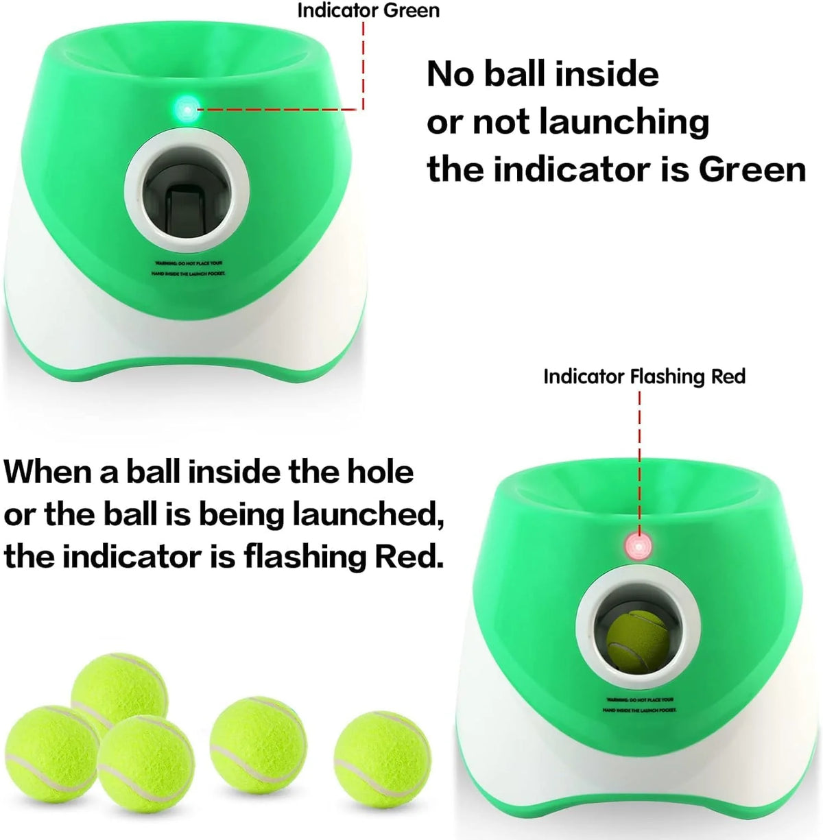 Automatic Dog Ball Launcher with Adjustable Distance for Interactive Fetch Play 1
