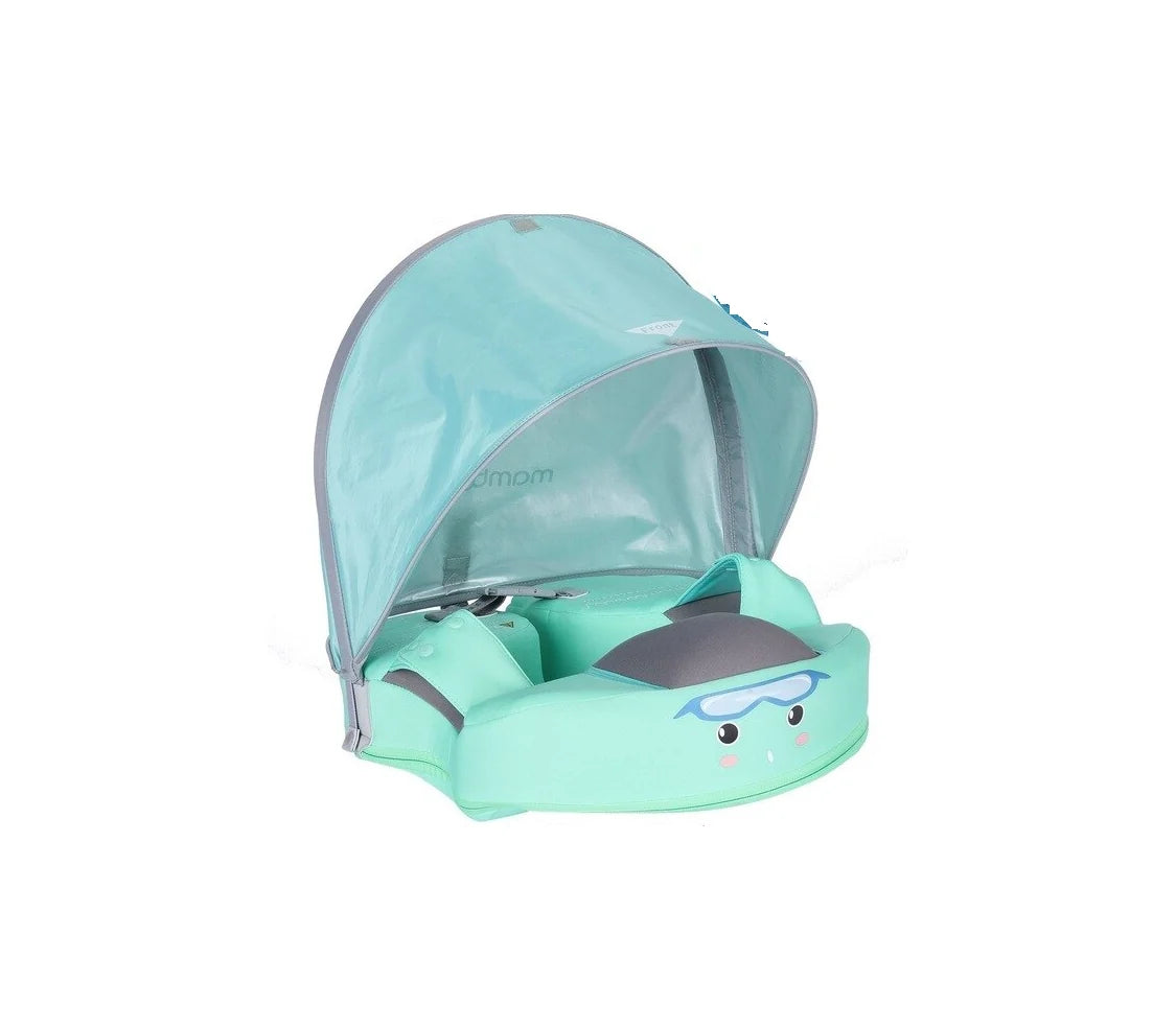 Baby Shark Swim Float with Canopy Solid Pool Infant Swim Trainer 10