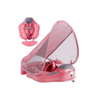 Baby Shark Swim Float with Canopy Solid Pool Infant Swim Trainer 15