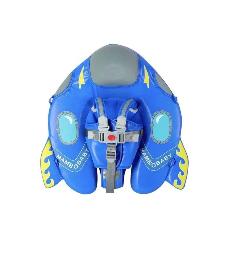 Baby Shark Swim Float with Canopy Solid Pool Infant Swim Trainer 8