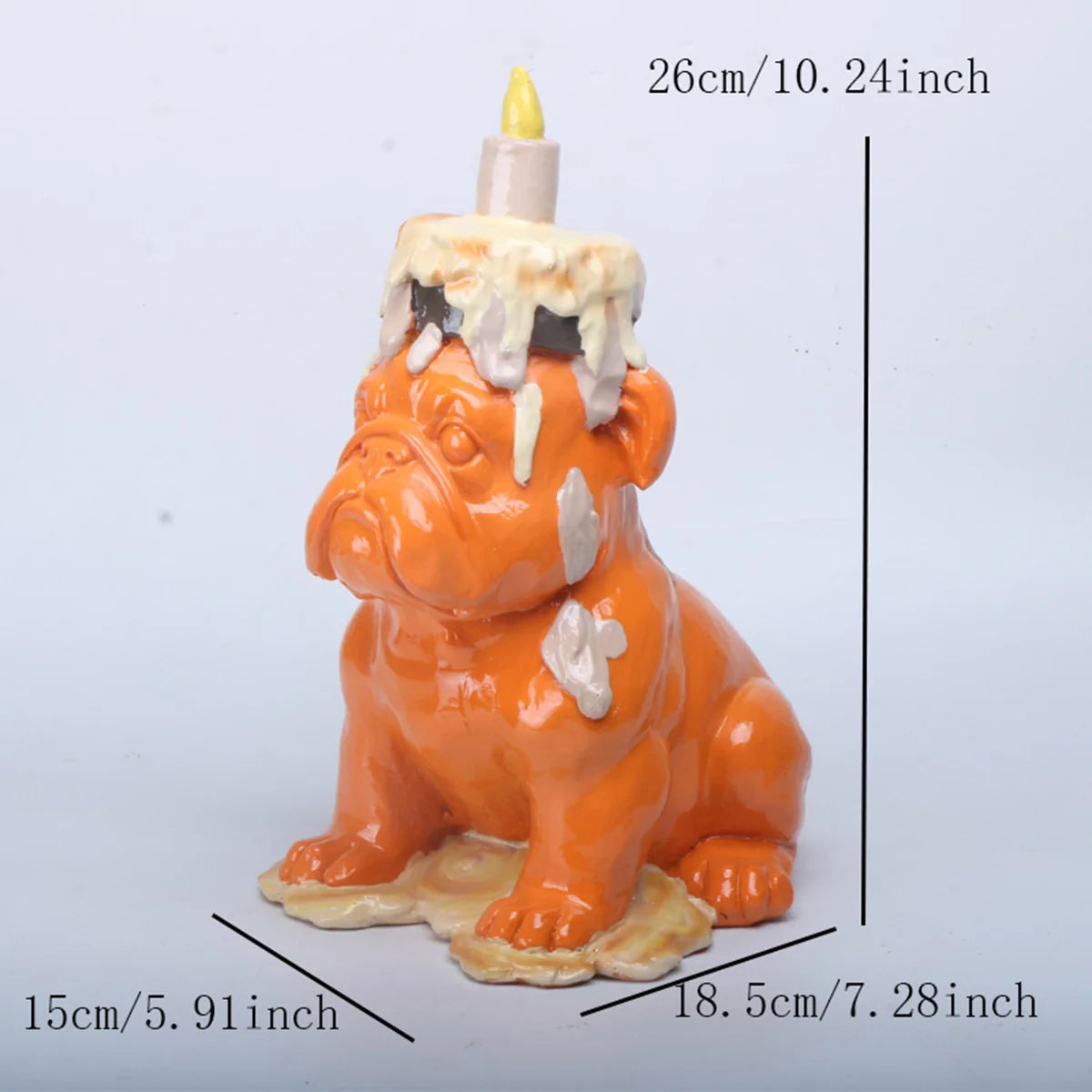 Balloon Dog Resin Sculpture with Ice Cream Cone & Birthday Cake 7
