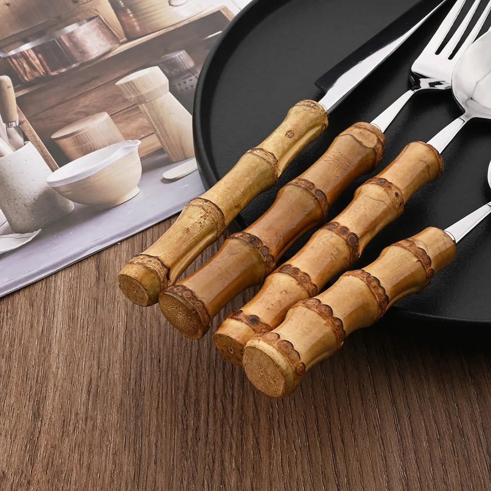 Bamboo Cutlery 24pc Set 3
