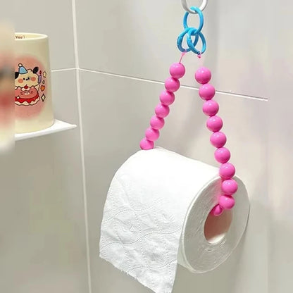 Beaded Hanging Toilet Paper & Tissue Holder | Decorative Multifunctional Home Accessory 4