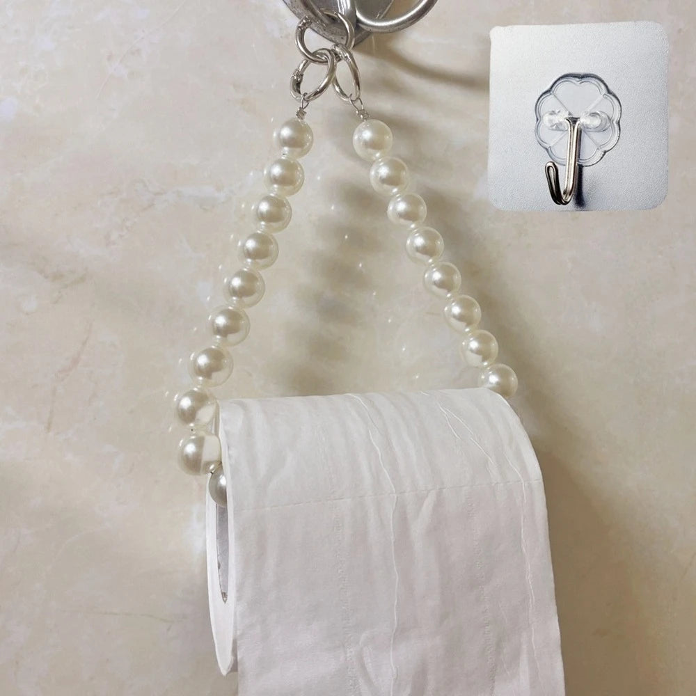 Beaded Hanging Toilet Paper & Tissue Holder | Decorative Multifunctional Home Accessory 5