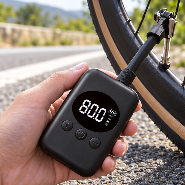 Royora Cordless Mini Bike Pump-150 PSI Portable Electric Tire Inflator