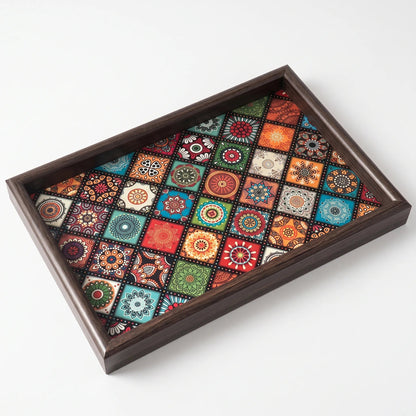 Bohemian Patterned Rectangular Storage Tray - Bohovive 0