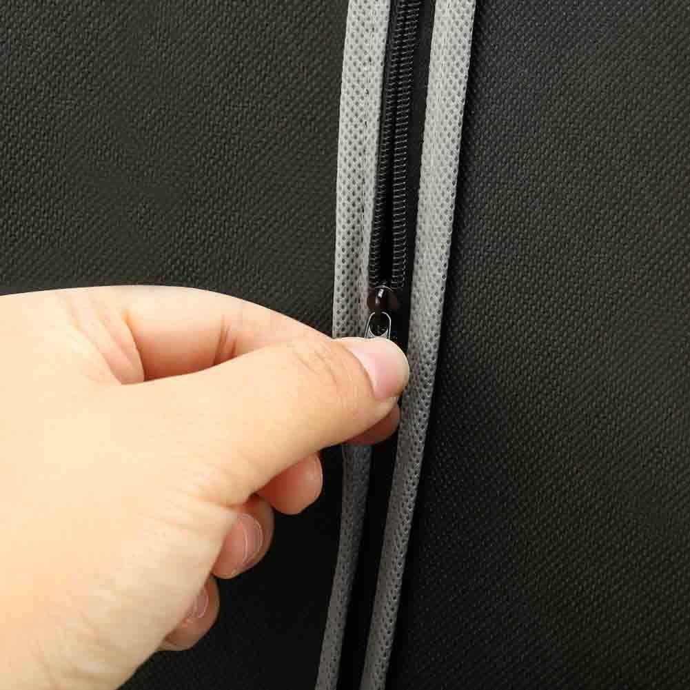 Breathable Clothing Storage Bags – Black with a Clear Window for Organization in the Closet or While Traveling 4