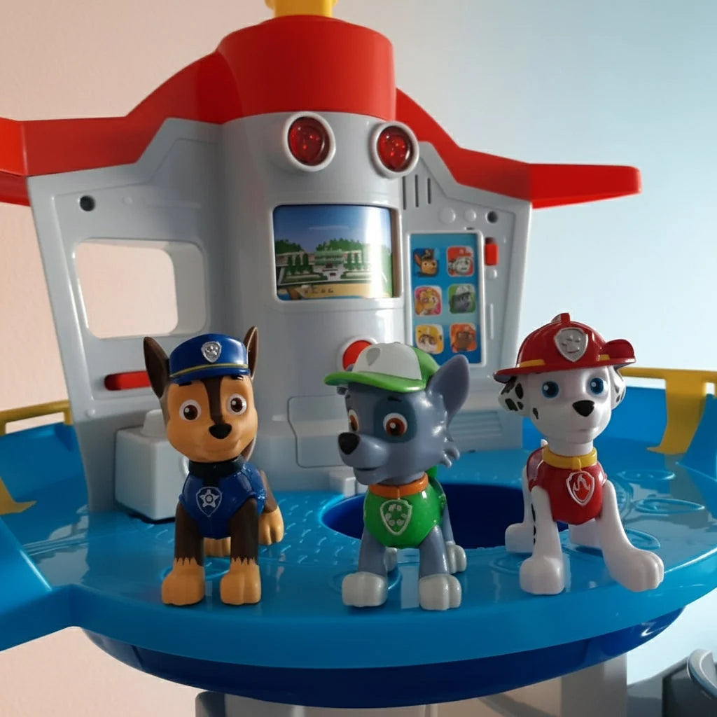 Car Track Playset – Spiral Slide Tower with Toy Vehicles & Rescue Figures 3