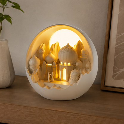 Royeva Illuminated Castle Diffuser Lamp-Rechargeable LED Light & Essential Oil Aroma Diffuser