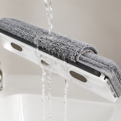Royeva Flexible Flat Mop with Self-Wringing System & Microfiber Pads for Cleaning