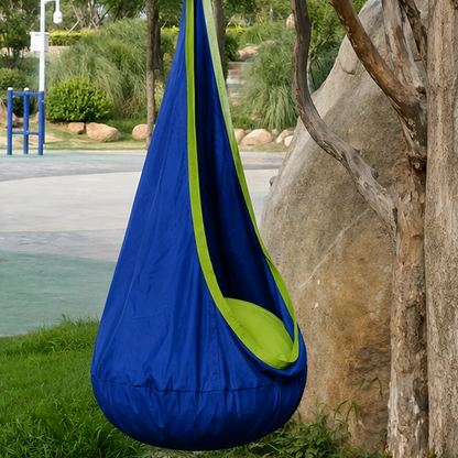 Royeva Kids Pod Swing with Air Cushion - Indoor & Outdoor Sensory Hanging Hammock Chair