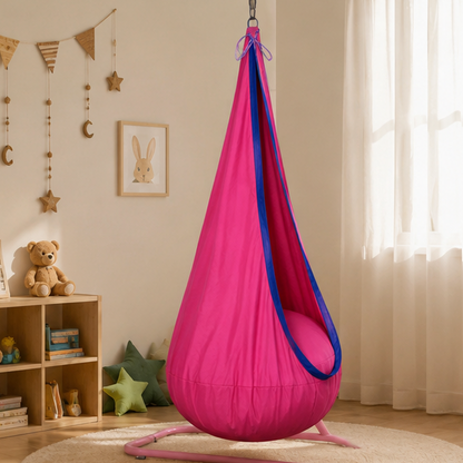 Royeva Kids Pod Swing with Air Cushion - Indoor & Outdoor Sensory Hanging Hammock Chair