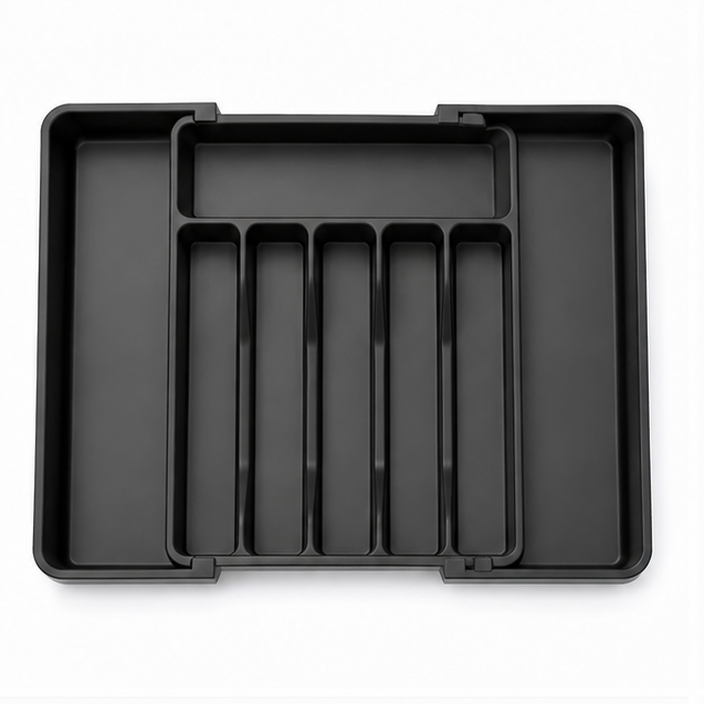 Elanor Extra Large Expandable Silverware Organizer with Adjustable Compartments