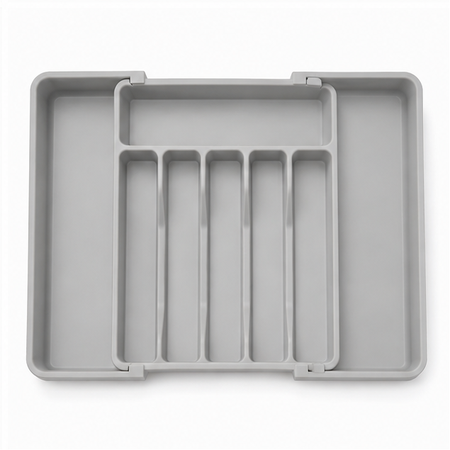 Elanor Extra Large Expandable Silverware Organizer with Adjustable Compartments