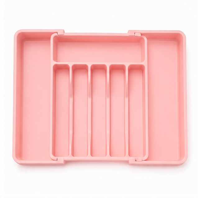 Elanor Extra Large Expandable Silverware Organizer with Adjustable Compartments