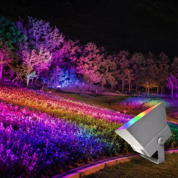 Novara Outdoor RGB LED Floodlight Waterproof Garden Spot Light for Landscaping & Patio