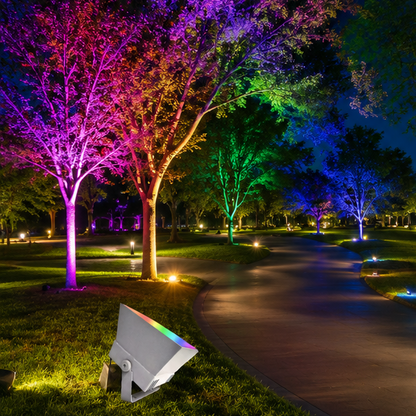 Novara Outdoor RGB LED Floodlight Waterproof Garden Spot Light for Landscaping & Patio