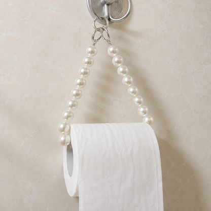 Eloria Beaded Hanging Toilet Paper Holder - Decorative & Multifunctional Bathroom Storage