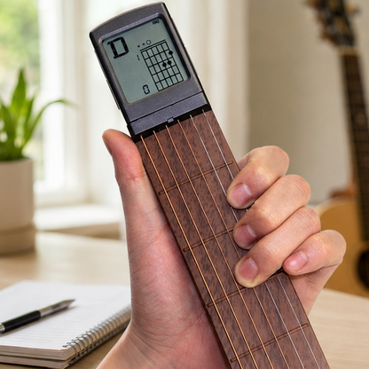Eloria Portable Guitar Chord Trainer Tool for Practice with Real Strings