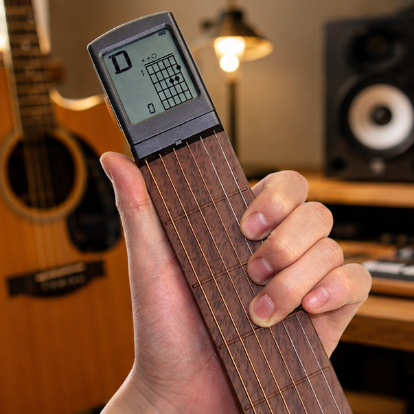 Eloria Portable Guitar Chord Trainer Tool for Practice with Real Strings