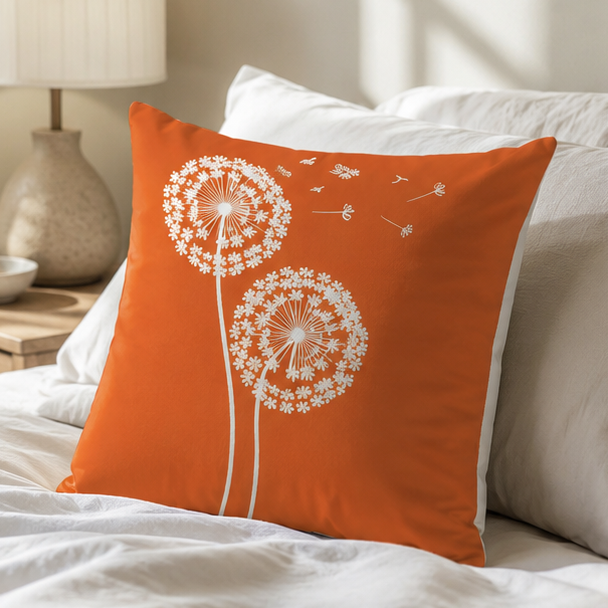 Novara Terracotta Boho Throw Pillow Covers Set of 4-Decorative Square Cushion Cases